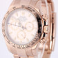 Rolex Daytona Cosmograph 116505 18k Rose Gold Ivory 40mm Oyster Watch