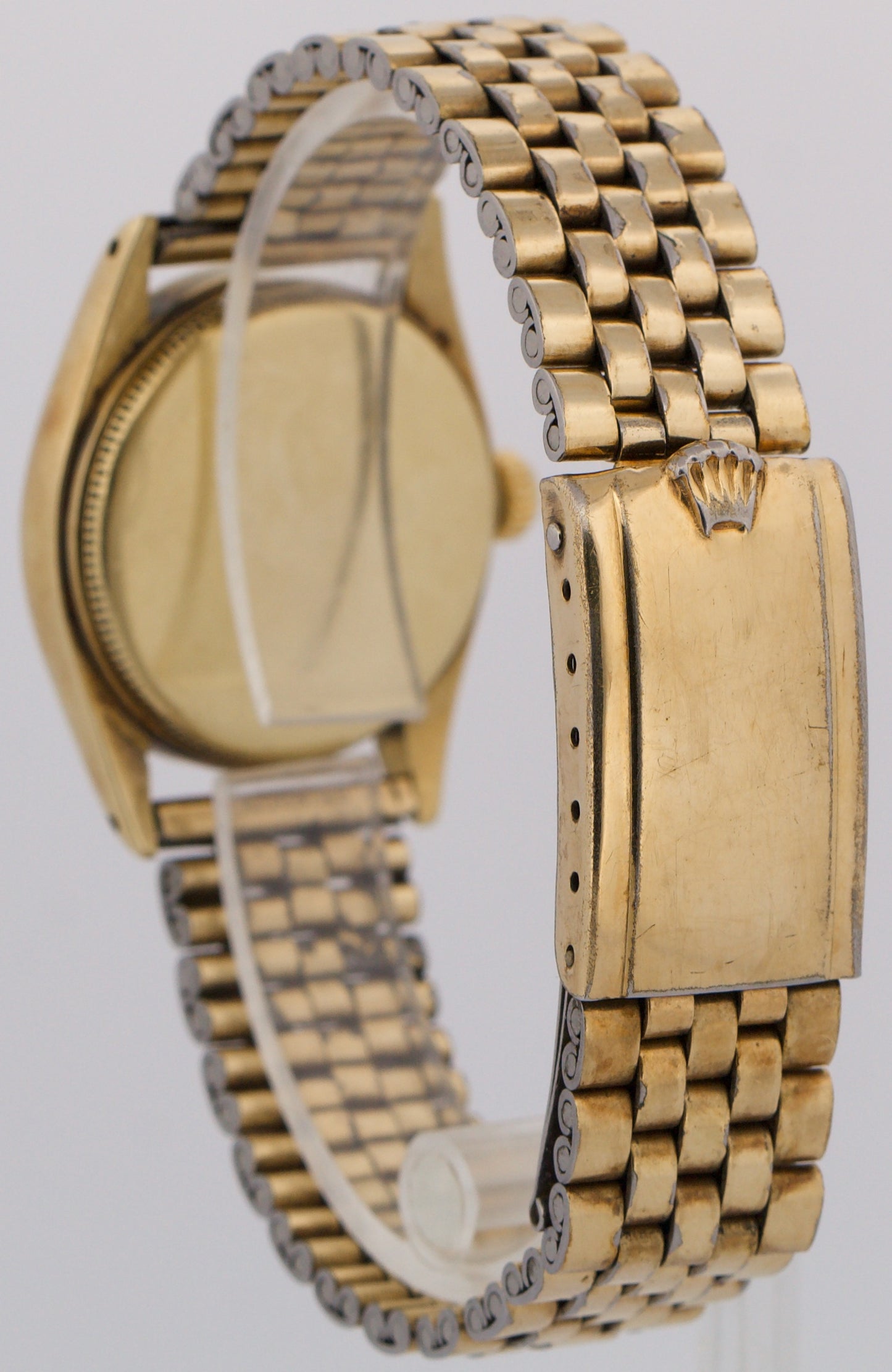 VINTAGE 1958 Rolex Oyster Perpetual IVORY 31mm 14K Yellow Gold JUBILEE 6548