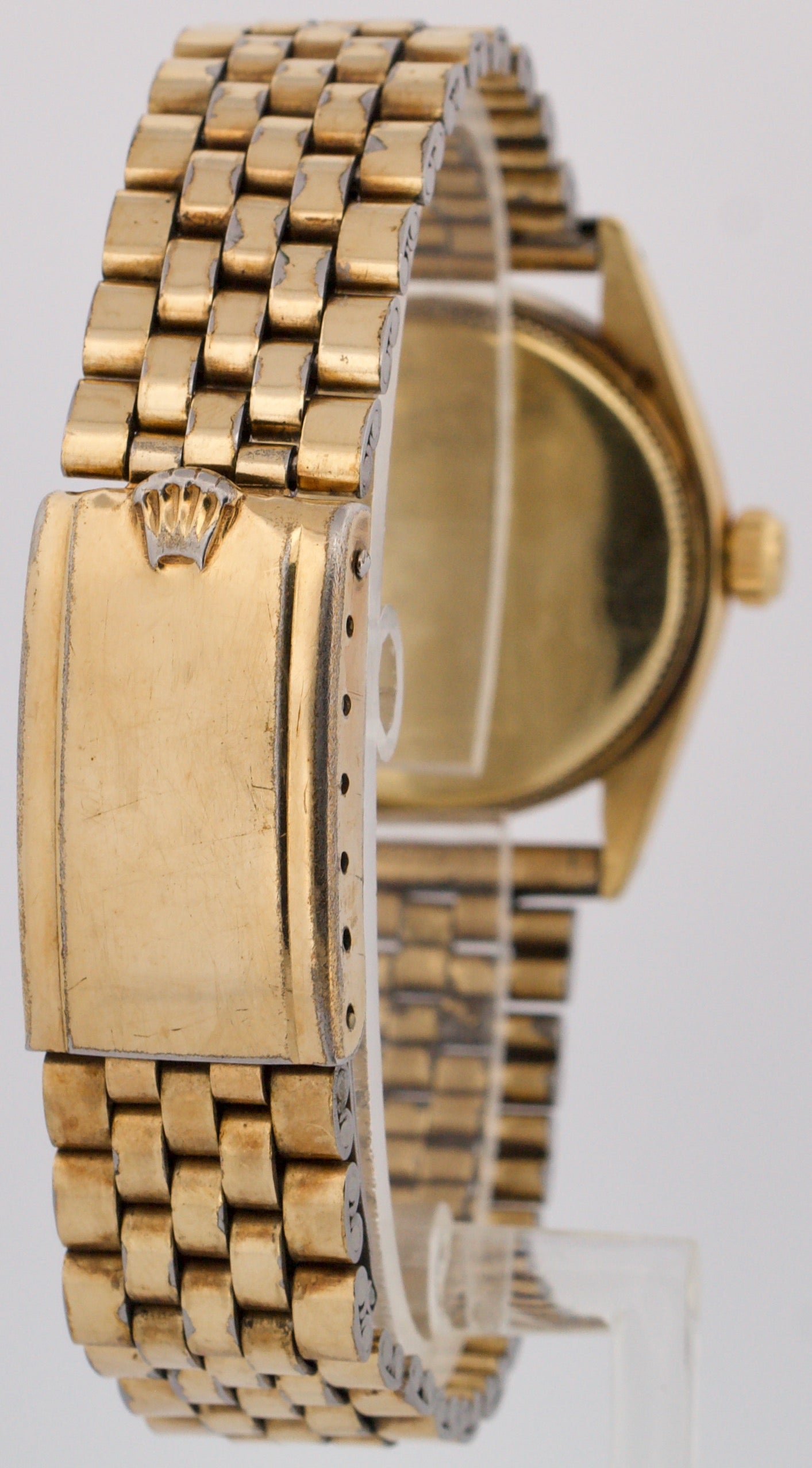 VINTAGE 1958 Rolex Oyster Perpetual IVORY 31mm 14K Yellow Gold JUBILEE 6548