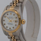 Ladies Rolex DateJust 79173 Factory MOP Sapphire 18K Steel 26mm Jubilee Watch