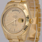 MINT PAPERS Rolex Day-Date II 41mm CHAMPAGNE 18K Yellow Gold Fluted 218238 BOX