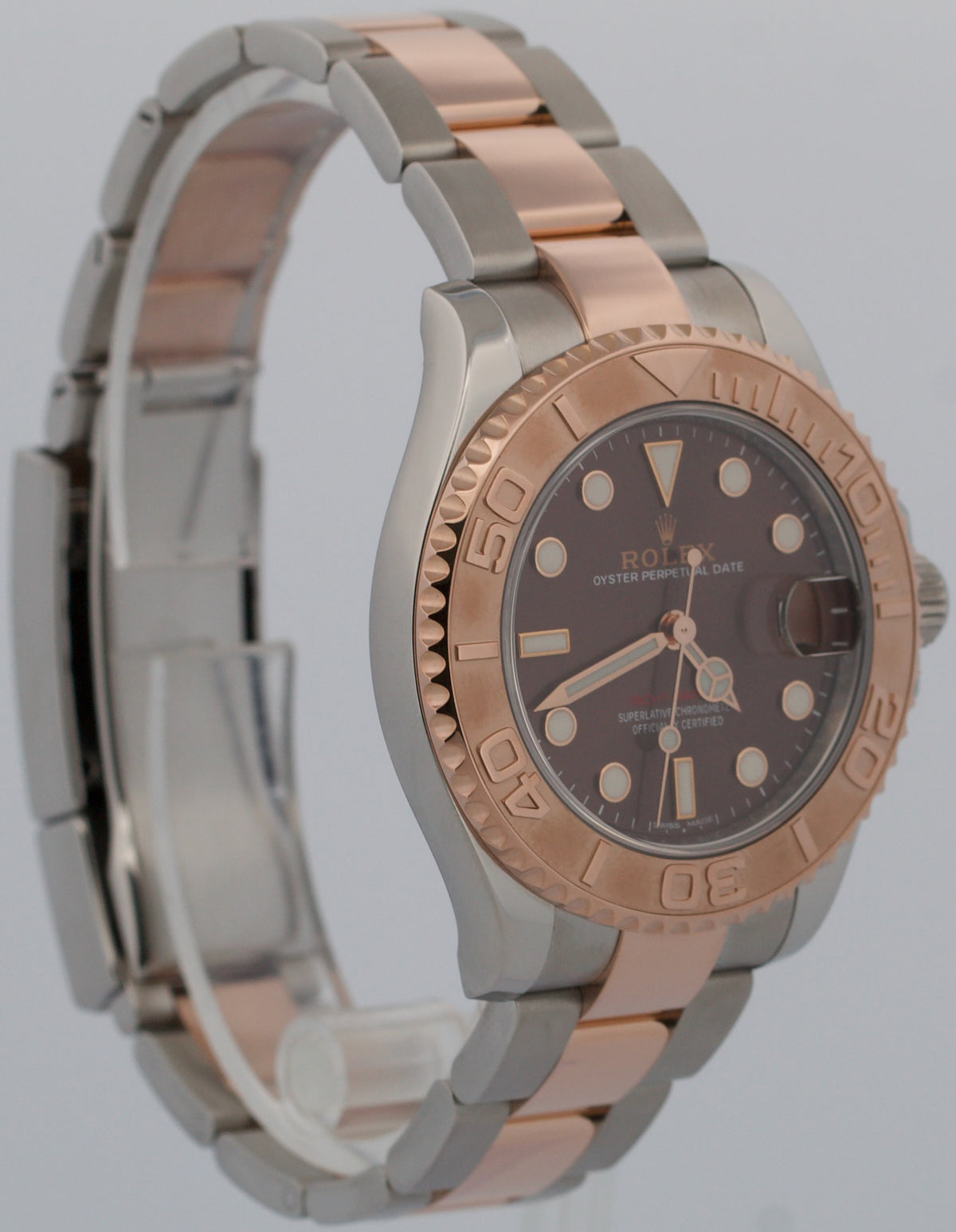 2020 Rolex Yacht-Master 268621 37mm Chocolate Brown Steel 18K Gold Box Papers