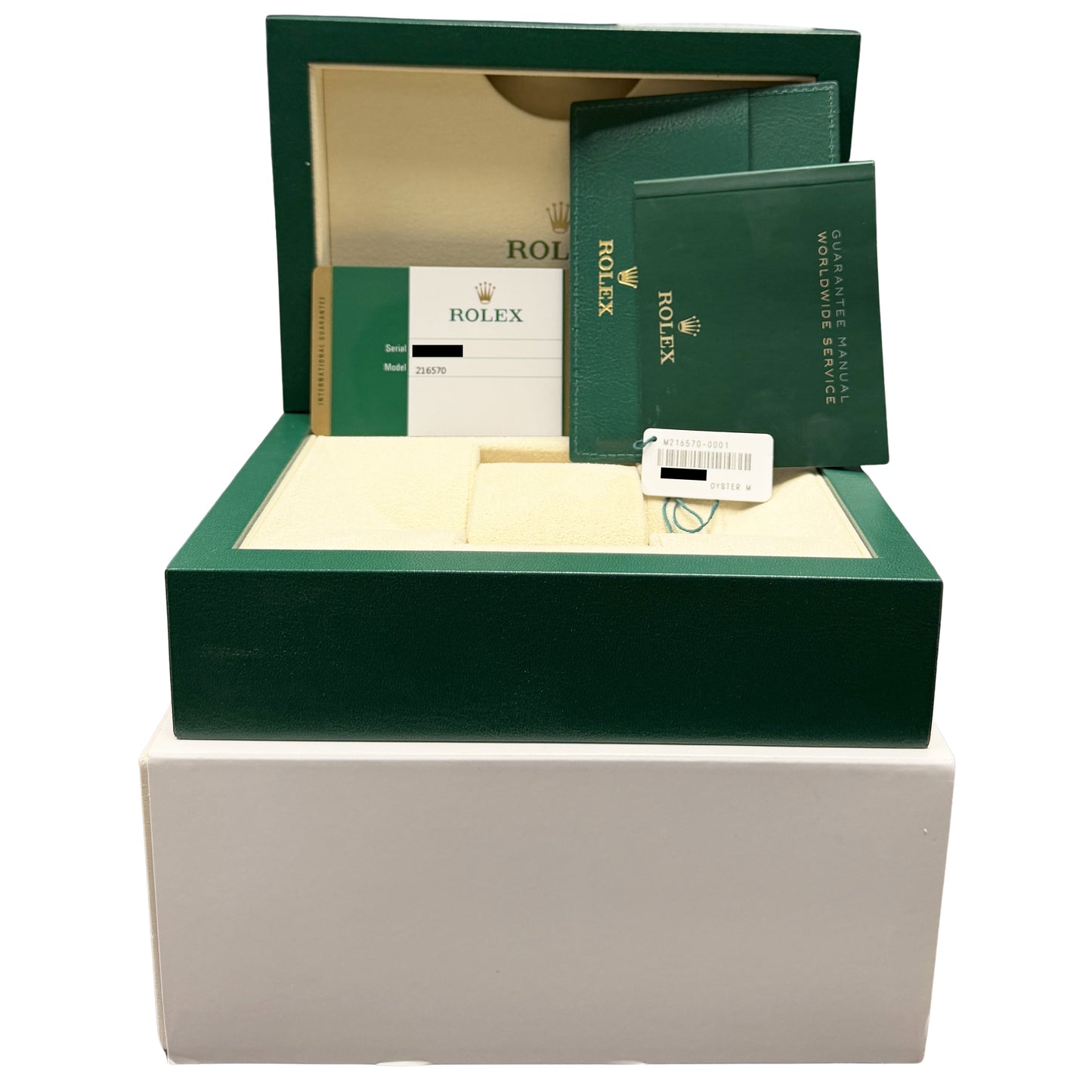 2019 PAPERS UNPOL. Rolex Explorer II Polar White Orange 42mm 216570 Watch BOX