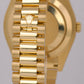 MINT PAPERS Rolex Day-Date II 41mm CHAMPAGNE 18K Yellow Gold Fluted 218238 BOX