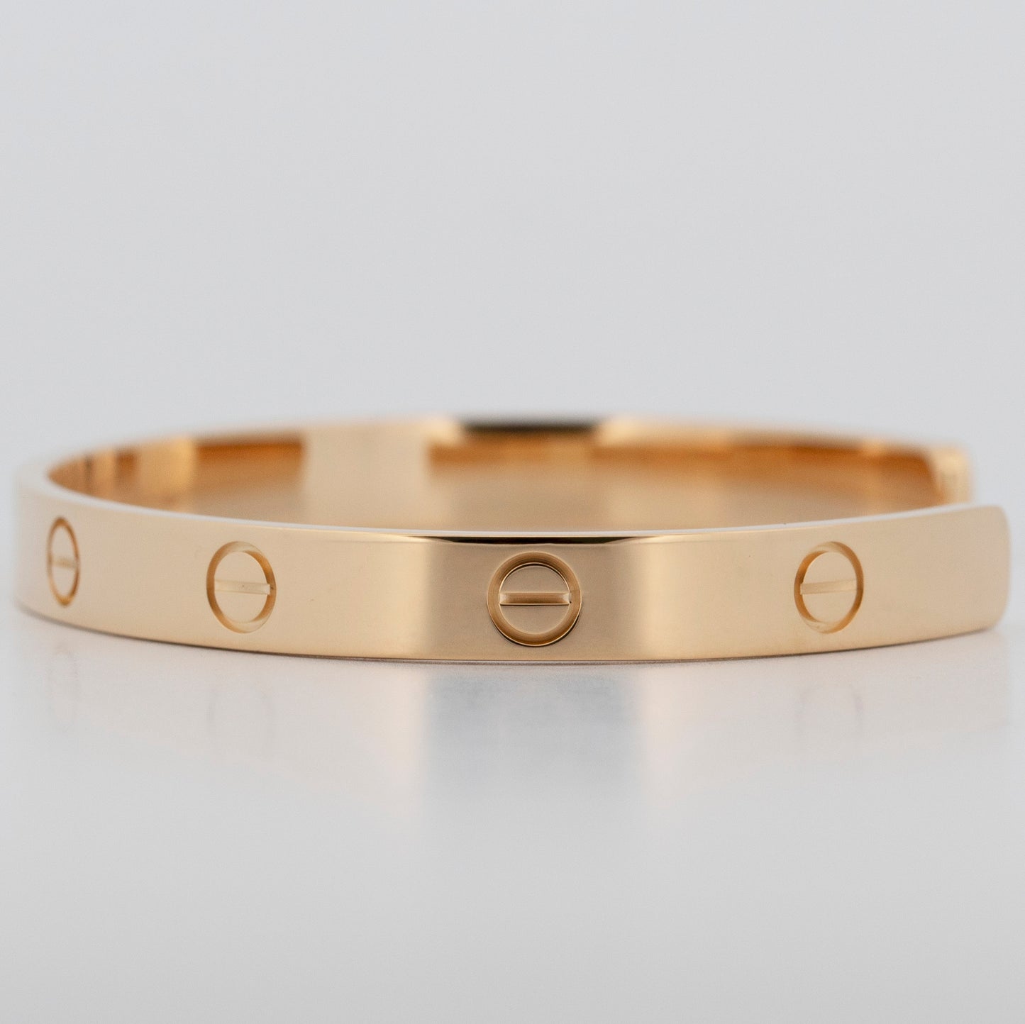 2015 PAPERS Cartier LOVE CUFF Bracelet Solid 18K Yellow Gold Size 19 AU 750 BOX