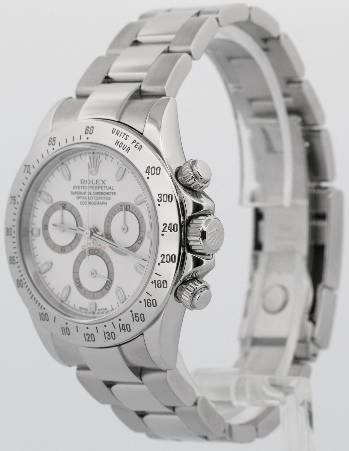 2021 RSC Rolex Daytona Cosmograph WHITE Panda Stainless Steel 40mm 116520 BOX