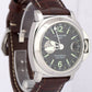 MINT Panerai Luminor GMT PAM88 Automatic Black Leather Steel 44mm Watch PAM00088