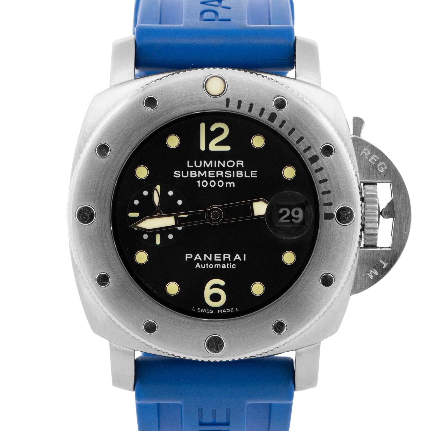 Panerai Luminor Submersible 1950 PAM 243 Black Steel 44mm Watch PAM00243