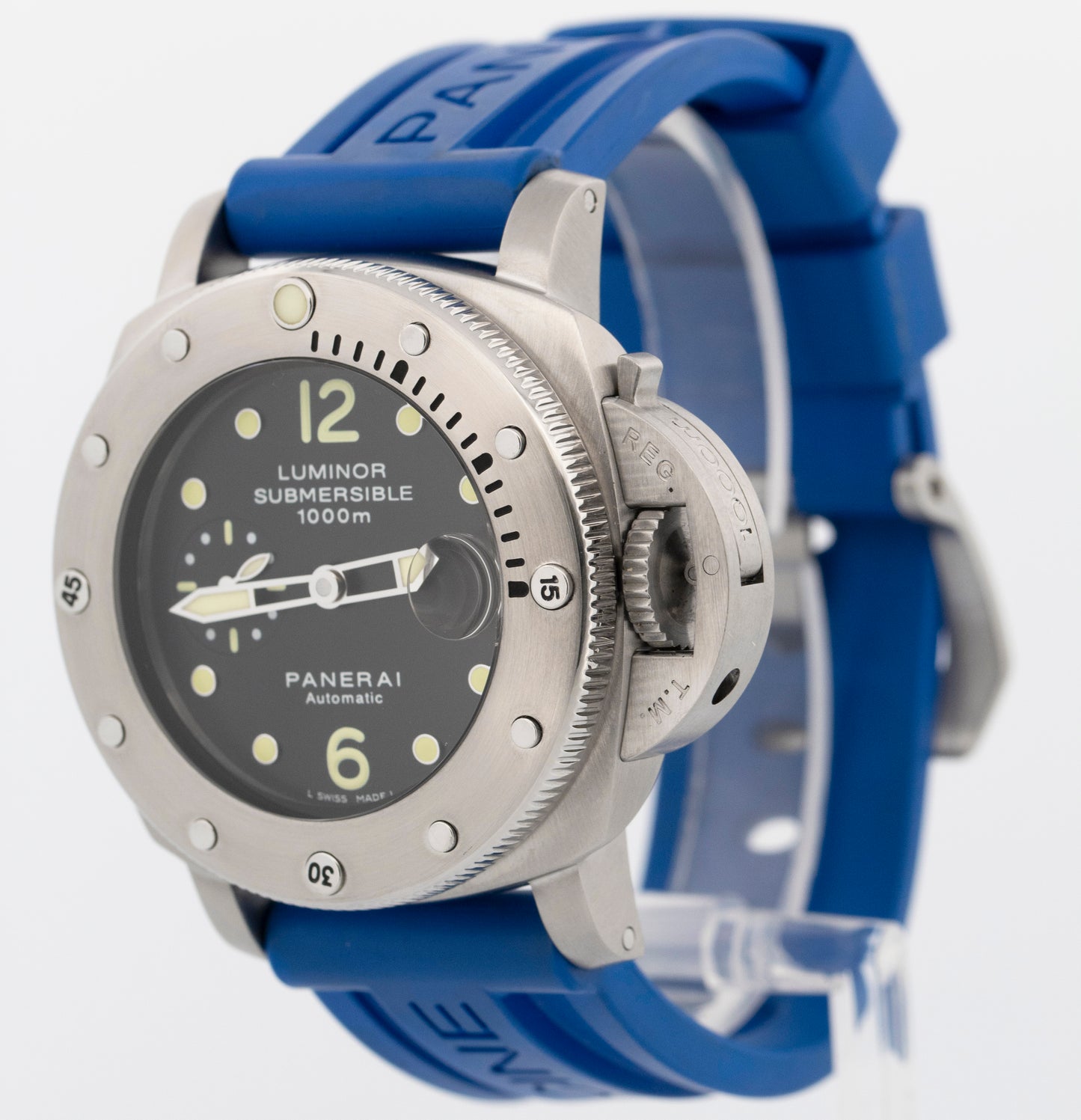 Panerai Luminor Submersible 1950 PAM 243 Black Steel 44mm Watch PAM00243