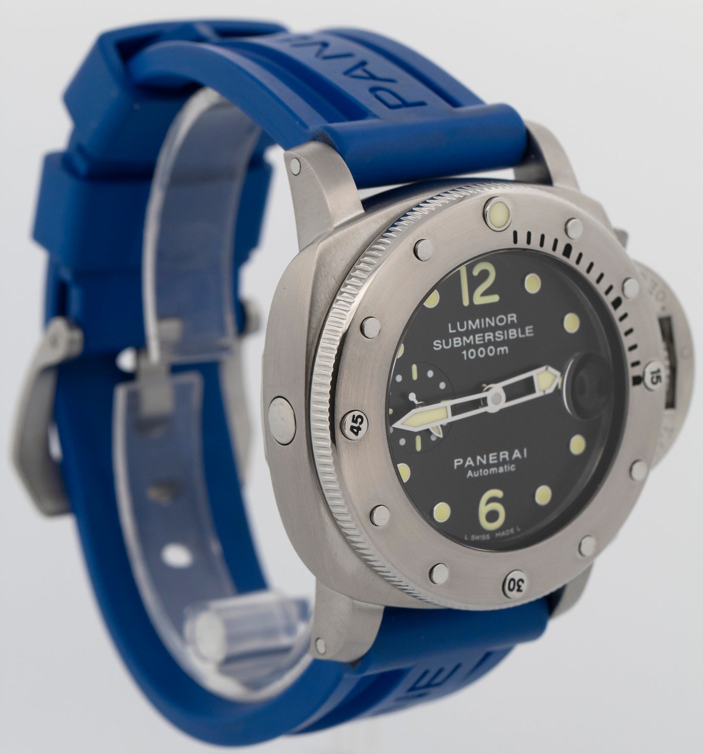 Panerai Luminor Submersible 1950 PAM 243 Black Steel 44mm Watch PAM00243