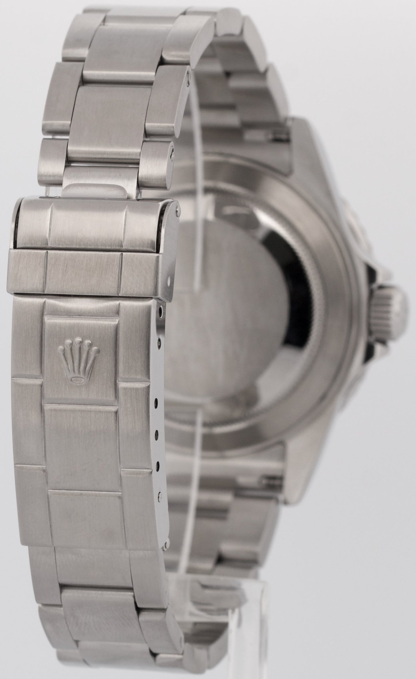 Rolex Submariner Date NO-HOLES Stainless Steel Black REHAUT 40mm 16610T Watch