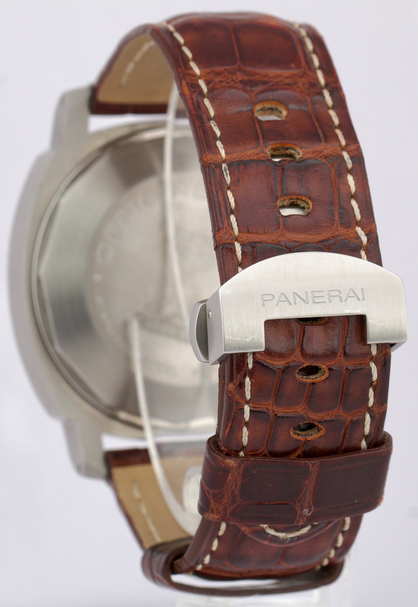 Panerai Luminor Marina Stainless Steel Black 44mm PAM00164 Leather PAM 164 Watch