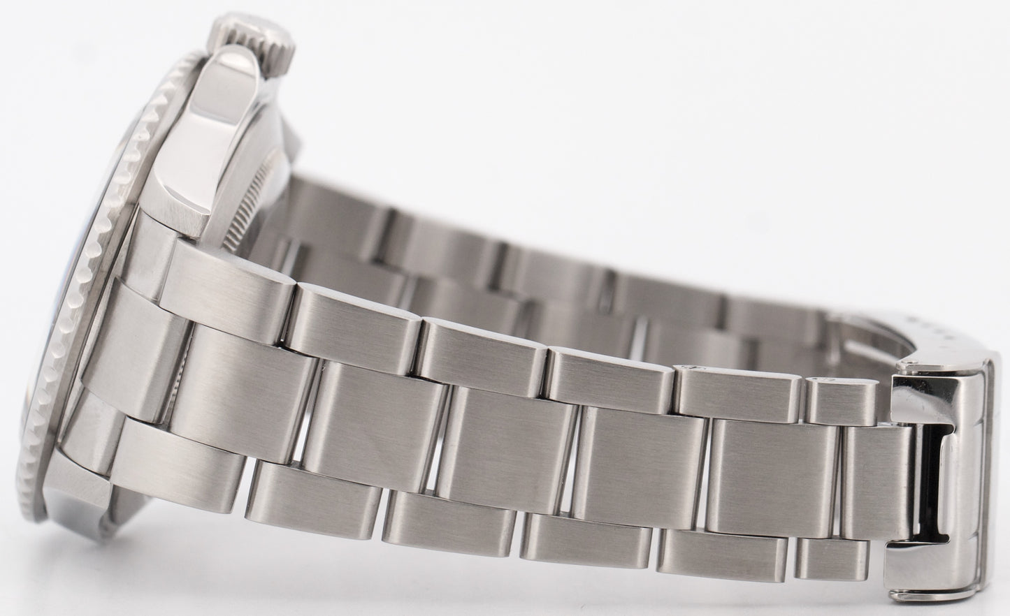 Rolex Submariner Date NO-HOLES Stainless Steel Black REHAUT 40mm 16610T Watch