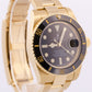 PAPERS Rolex Submariner Date BLACK 18K Yellow Gold Ceramic 40mm 116618 LN BOX
