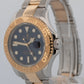 Rolex Yacht-Master 40mm BLUE 18K Two-Tone 18K Yellow Gold Steel 16623 Watch
