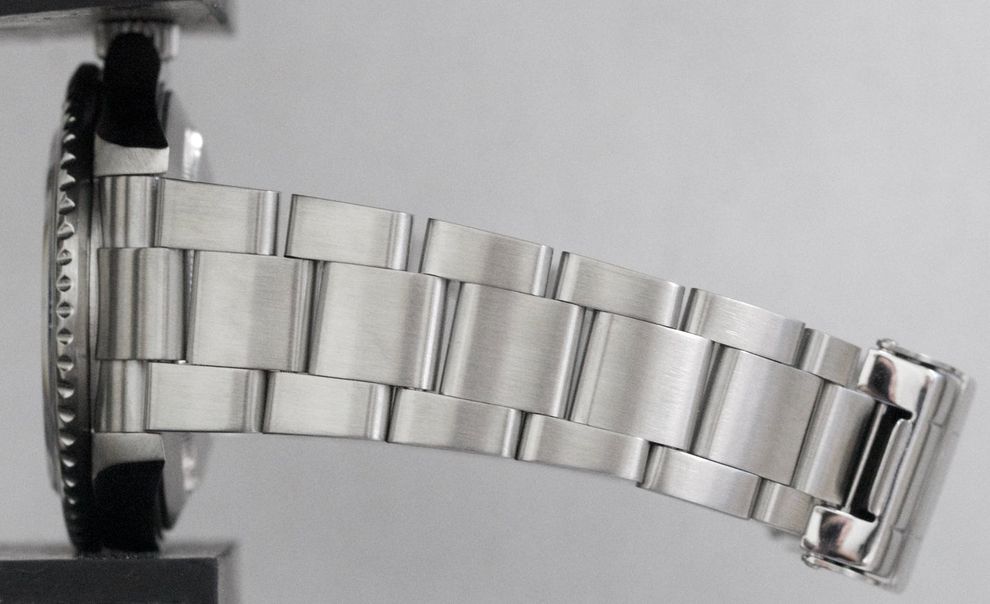 Rolex Submariner Date NO-HOLES Stainless Steel Black REHAUT 40mm 16610T Watch