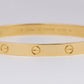 NEW 2023 PAPERS Cartier LOVE Bracelet Solid 18K Yellow Gold Size 19 AU 750 BOX