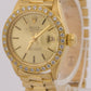 Rolex DateJust President 26mm CHAMPAGNE DIAMOND 18K Yellow Gold BARK 6917 BOX