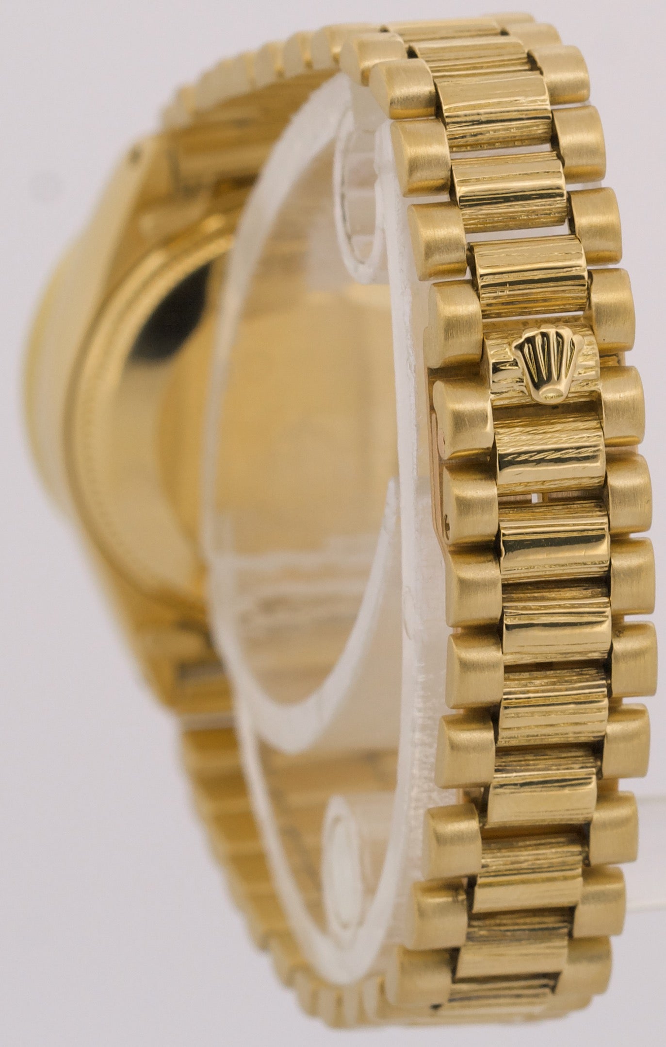 Rolex DateJust President 26mm CHAMPAGNE DIAMOND 18K Yellow Gold BARK 6917 BOX