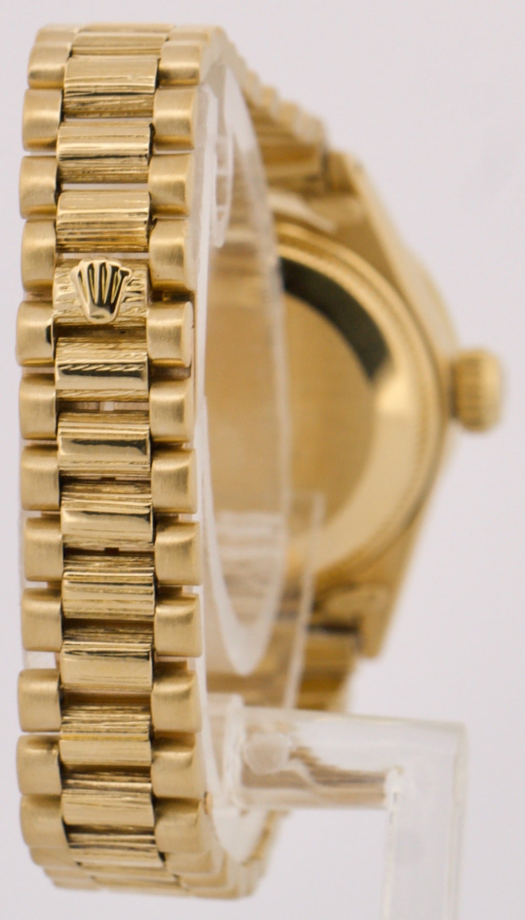 Rolex DateJust President 26mm CHAMPAGNE DIAMOND 18K Yellow Gold BARK 6917 BOX