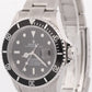 Rolex Submariner Date BLACK Stainless Steel 40mm Oyster NO-HOLES Watch 16610