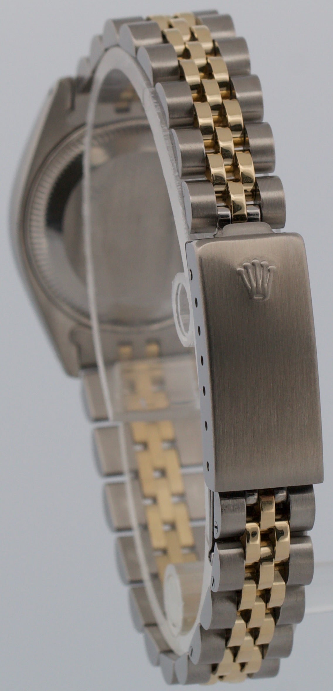 1981 Ladies Rolex Date 6917 26mm Silver Steel 18K Gold Jubilee Box Papers