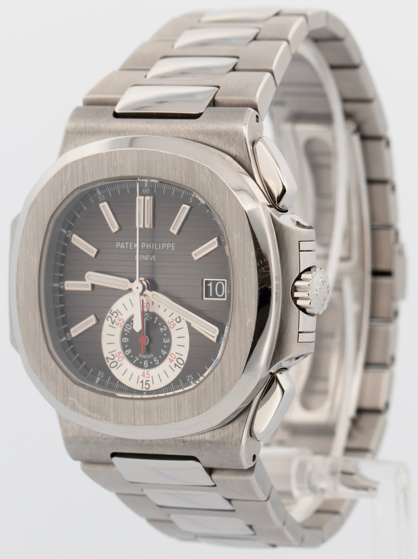 2011 PAPERS Patek Philippe Nautilus 40.5mm Black Steel Chronograph 5980/1A-001 BOX