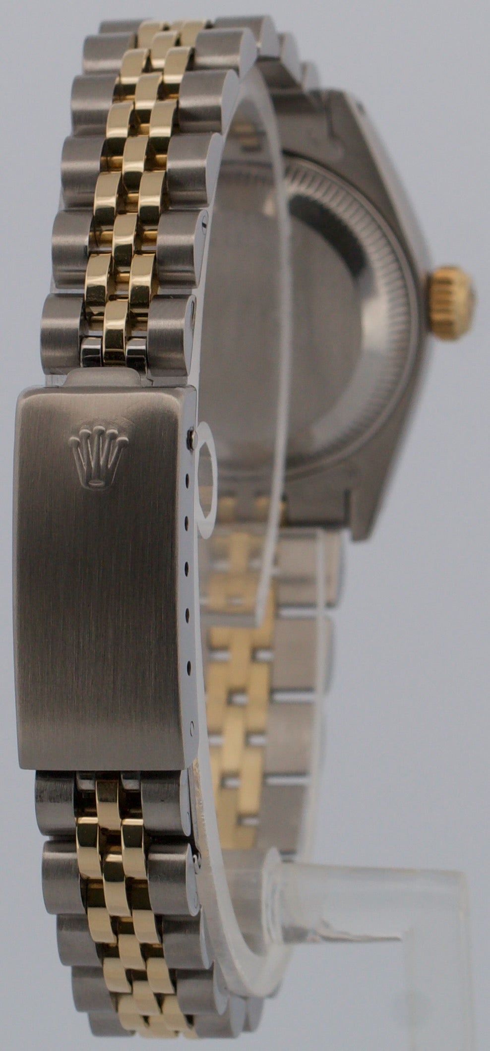 1981 Ladies Rolex Date 6917 26mm Silver Steel 18K Gold Jubilee Box Papers