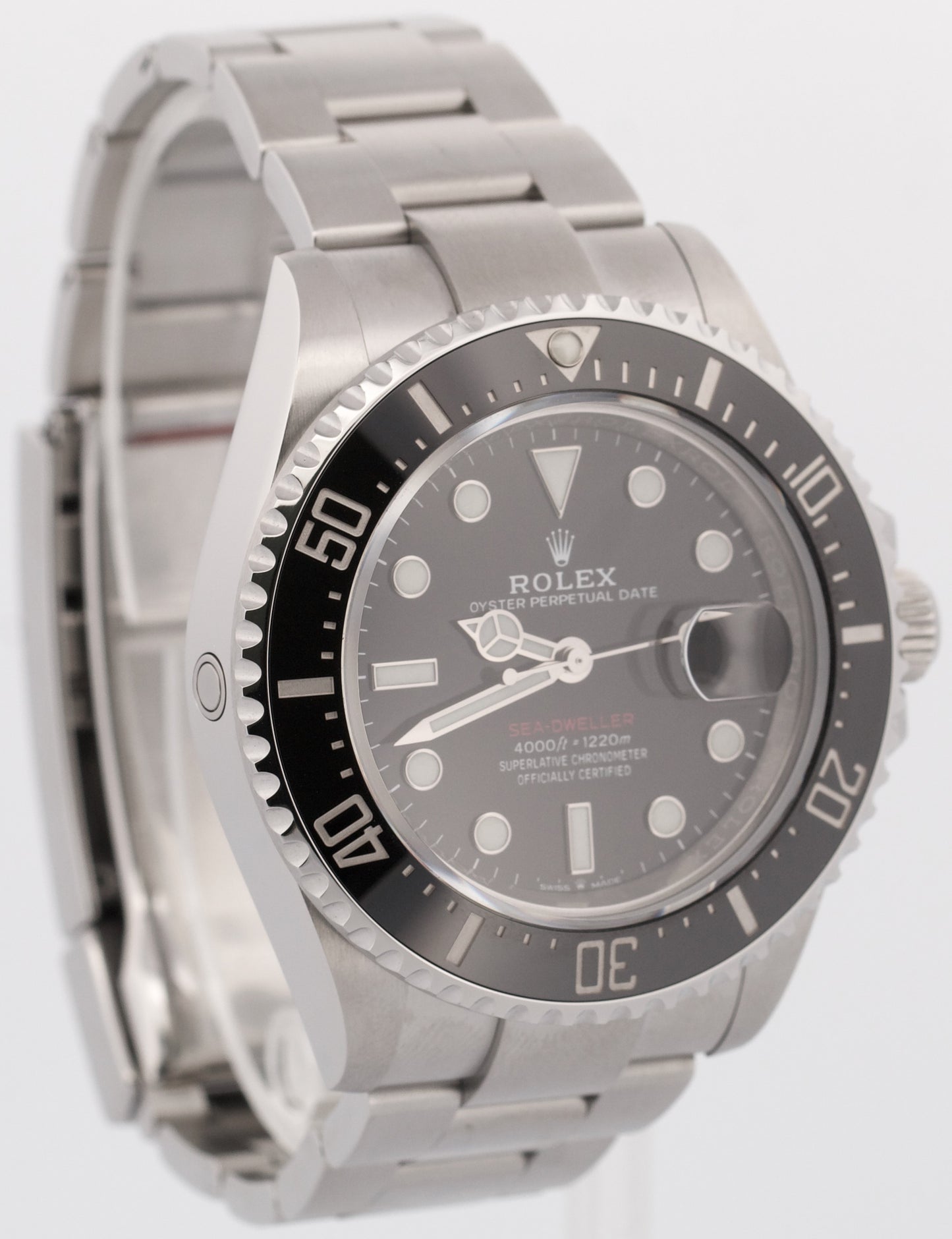 PAPERS Rolex Sea-Dweller 50th-Anniversary BLACK Red 43mm Steel 126600 Watch BOX