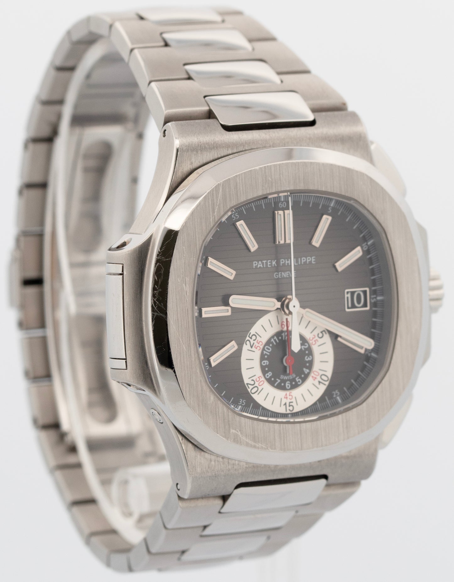 2011 PAPERS Patek Philippe Nautilus 40.5mm Black Steel Chronograph 5980/1A-001 BOX