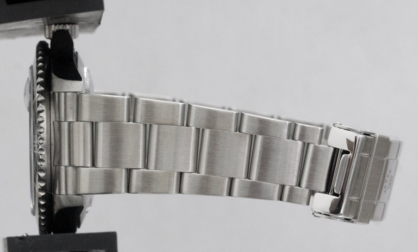 Rolex Submariner Date BLACK Stainless Steel 40mm Oyster NO-HOLES Watch 16610