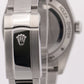 PAPERS Rolex Milgauss Z-Blue Green Crystal BLUE 40mm 116400 GV Steel Watch BOX