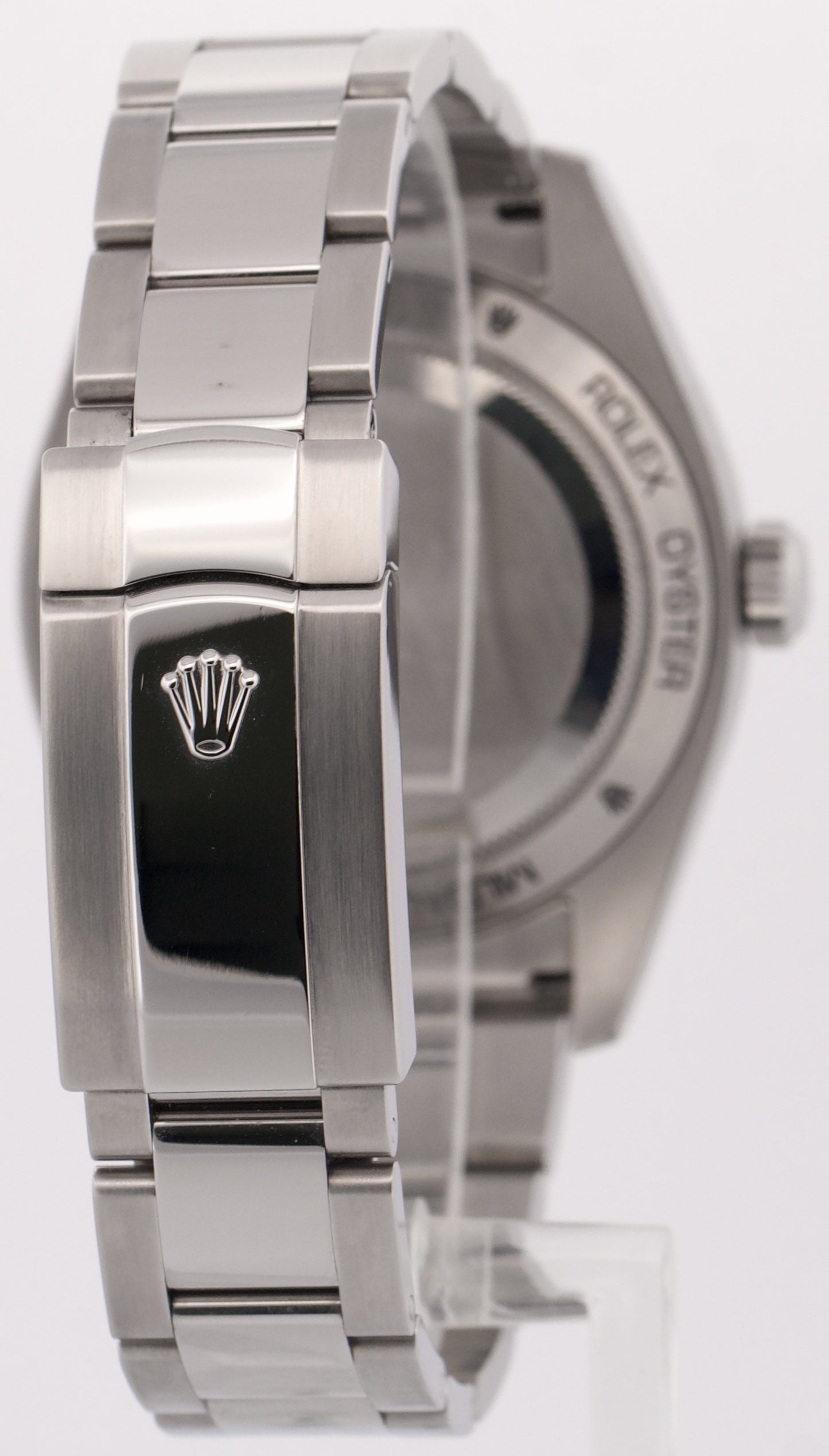 PAPERS Rolex Milgauss Z-Blue Green Crystal BLUE 40mm 116400 GV Steel Watch BOX