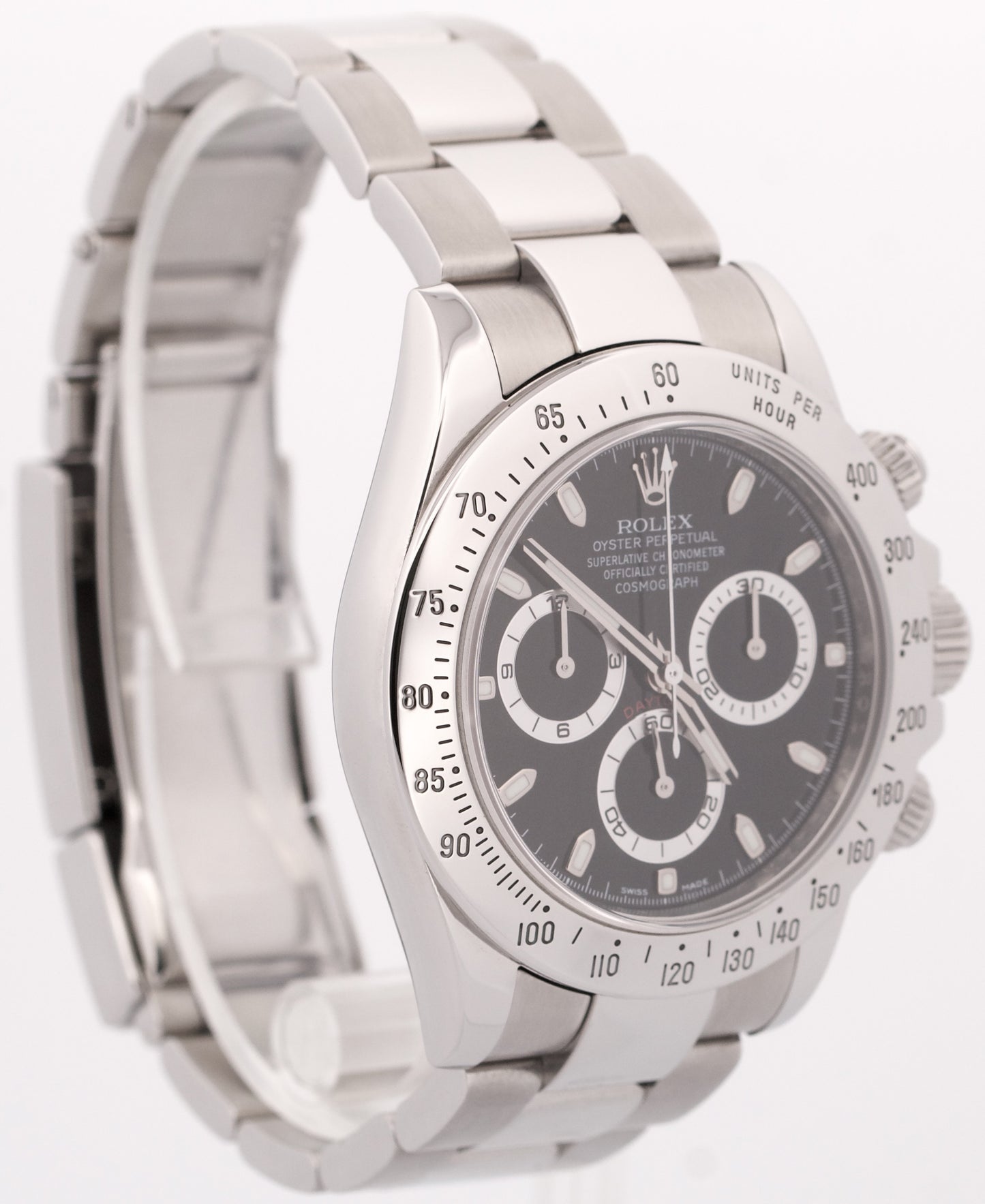 Rolex Daytona Cosmograph Black RANDOM SERIAL Stainless Steel 40mm Watch 116520