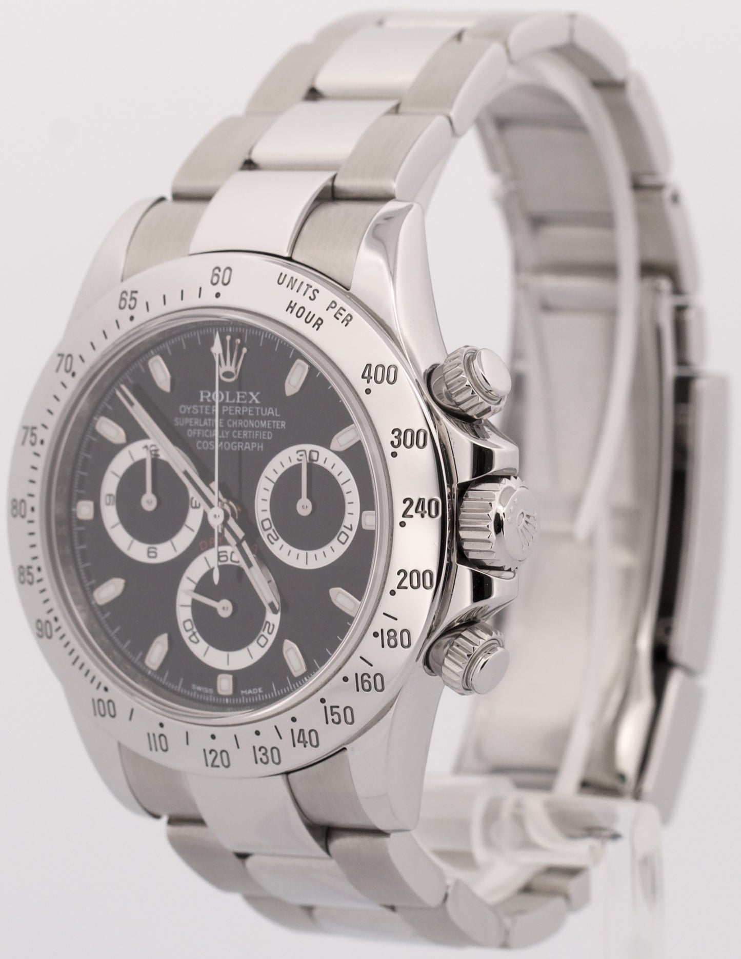 Rolex Daytona Cosmograph Black RANDOM SERIAL Stainless Steel 40mm Watch 116520