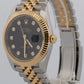 Rolex DateJust 41 126333 Black Diamond Steel 18K Yellow Gold 41mm Jubilee Watch