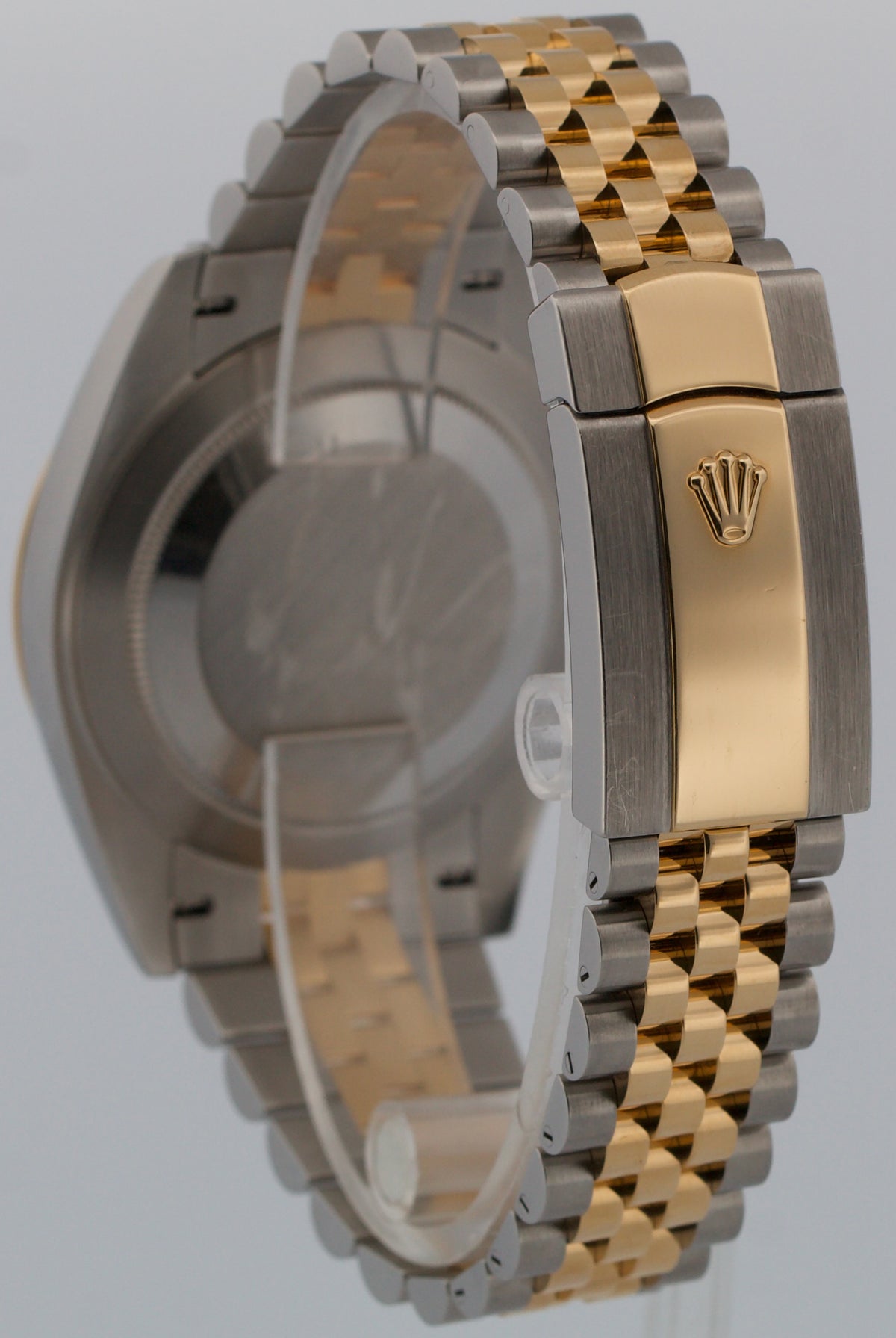 Rolex DateJust 41 126333 Black Diamond Steel 18K Yellow Gold 41mm Jubilee Watch