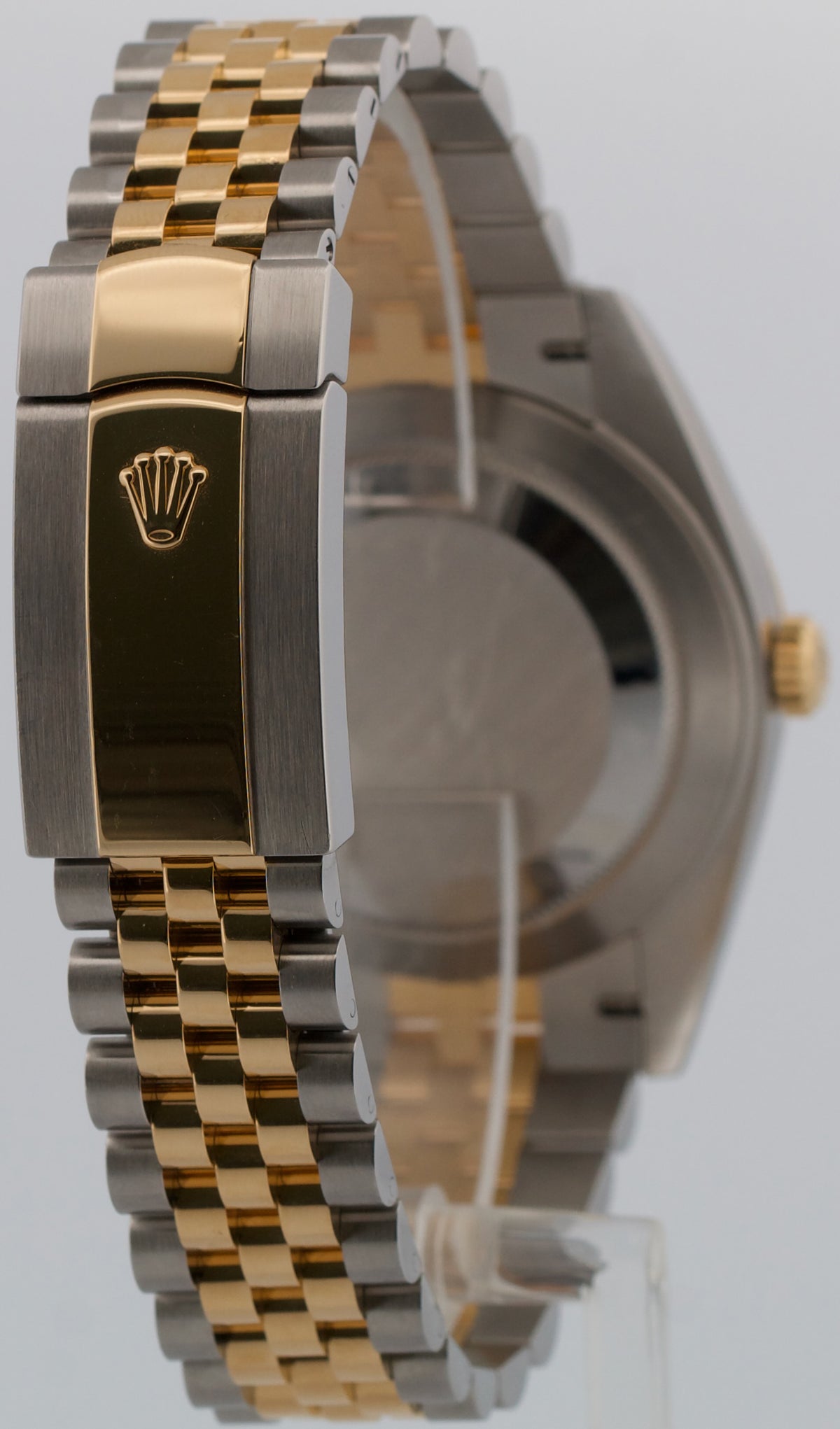 Rolex DateJust 41 126333 Black Diamond Steel 18K Yellow Gold 41mm Jubilee Watch