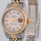 Ladies Rolex DateJust 26mm PINK MOP DIAMOND 18K Gold Steel JUBILEE Fluted 69173