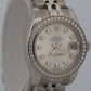 Rolex DateJust 179384 Silver Diamond Stainless Steel 18K Gold 26mm Jubilee Watch