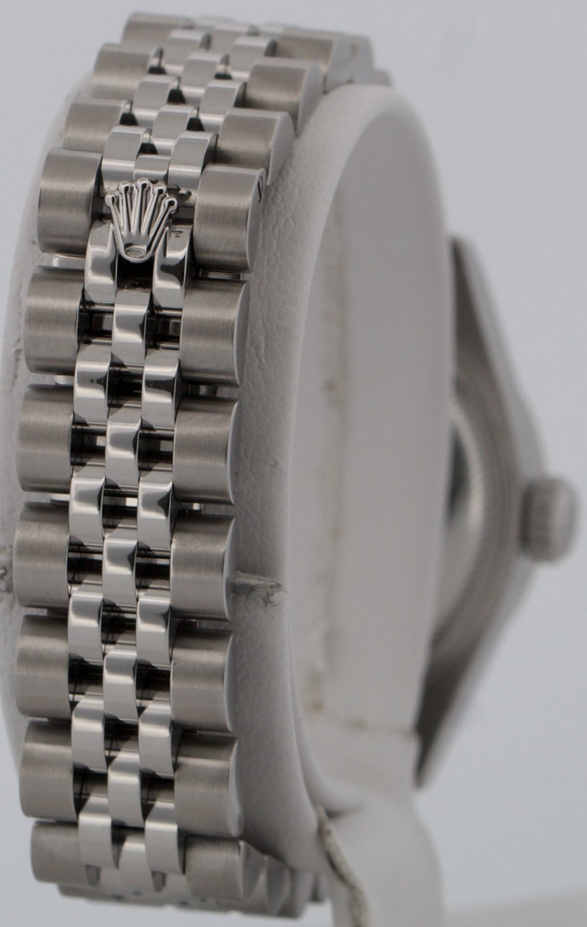 Rolex DateJust 179384 Silver Diamond Stainless Steel 18K Gold 26mm Jubilee Watch