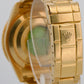 UNPOLISHED Rolex Submariner Date BLUE 18K Yellow Gold NO-HOLES 40mm 16618 Watch
