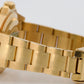 UNPOLISHED Rolex Submariner Date BLUE 18K Yellow Gold NO-HOLES 40mm 16618 Watch