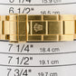 UNPOLISHED Rolex Submariner Date BLUE 18K Yellow Gold NO-HOLES 40mm 16618 Watch