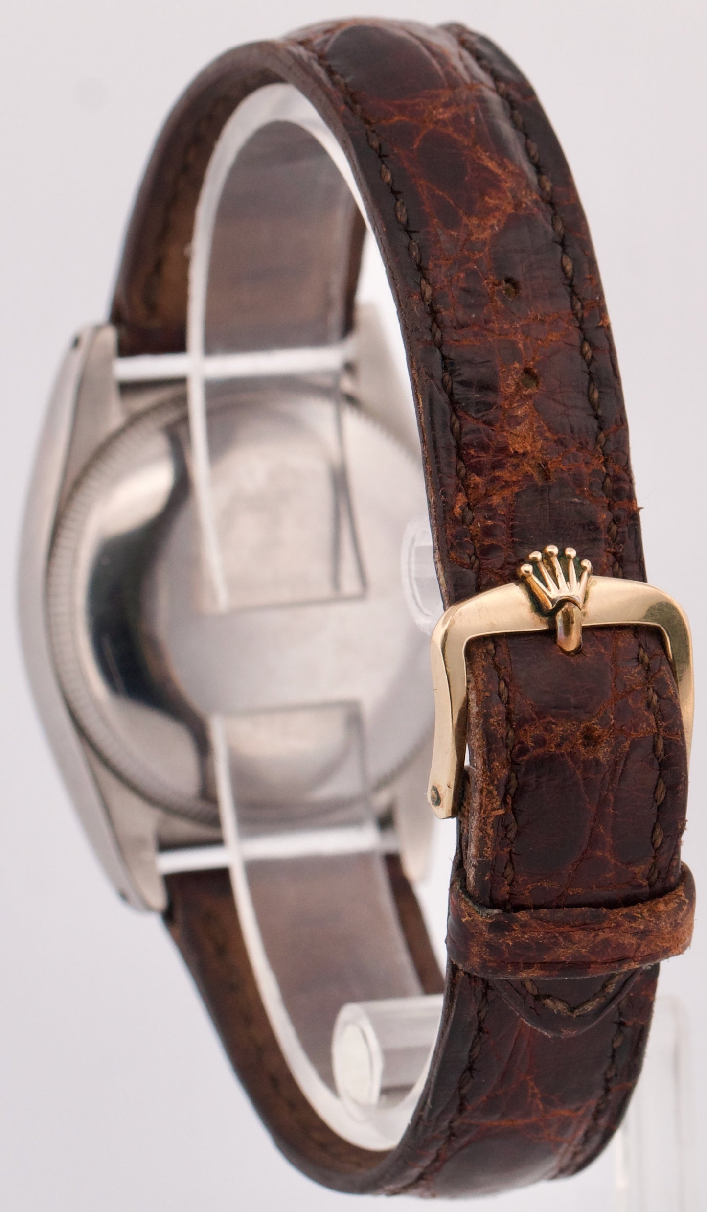1958 Vintage Rolex Oyster Perpetual BUBBLEBACK 3372 ORIGINAL Gold 32mm Watch