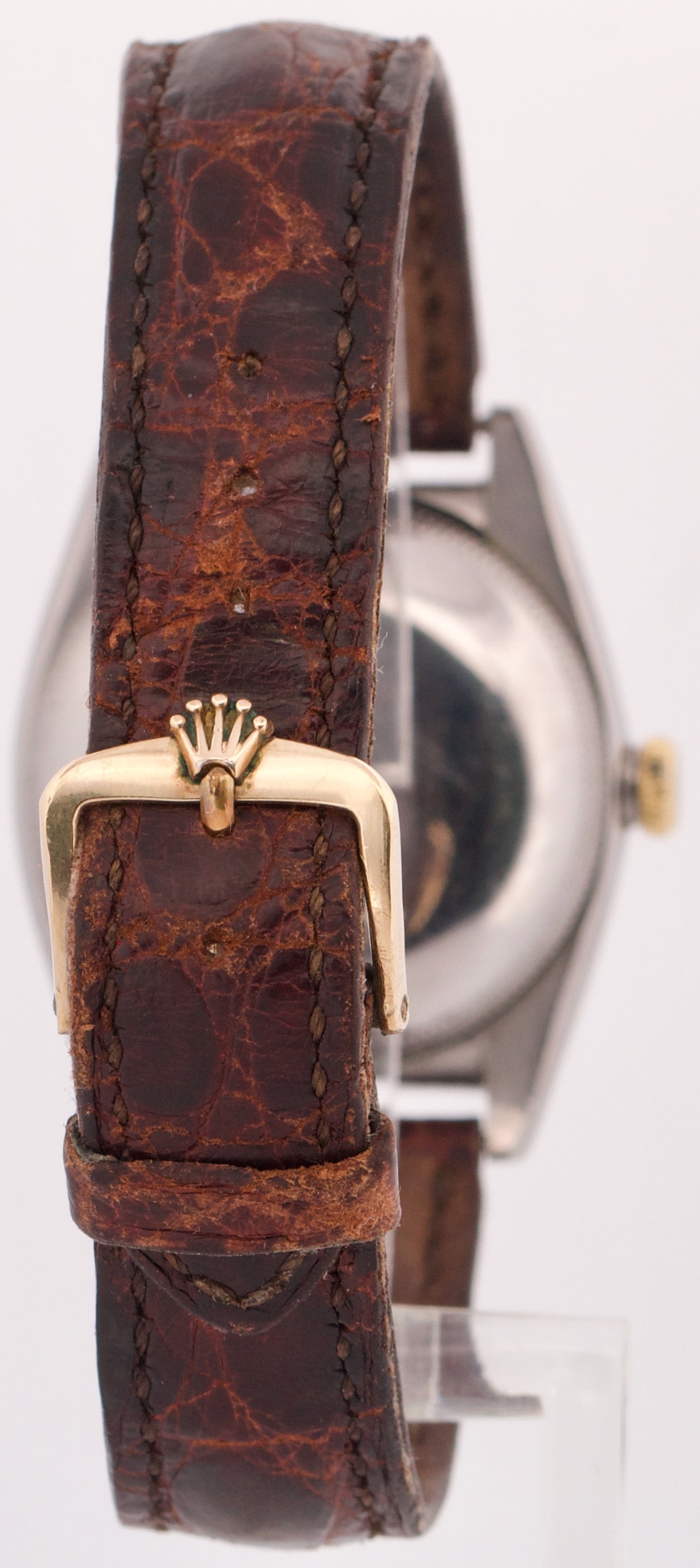 1958 Vintage Rolex Oyster Perpetual BUBBLEBACK 3372 ORIGINAL Gold 32mm Watch