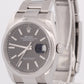 Rolex DateJust 36 BLACK Smooth Oyster Stainless Steel 36mm Watch 126200 BOX