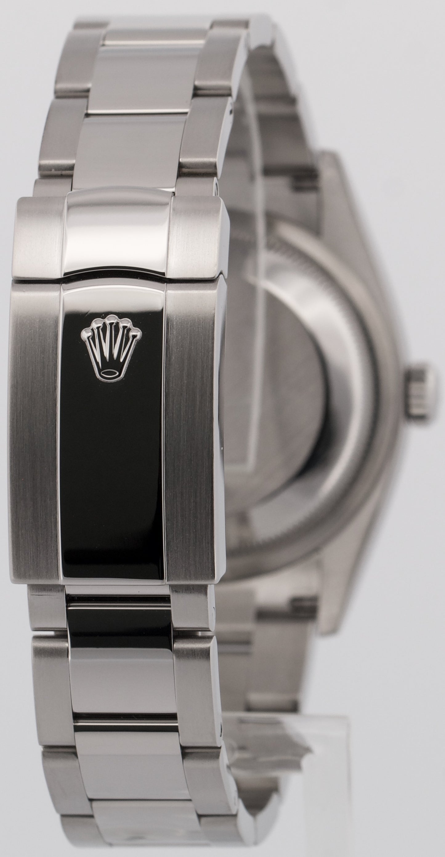 Rolex DateJust 36 BLACK Smooth Oyster Stainless Steel 36mm Watch 126200 BOX