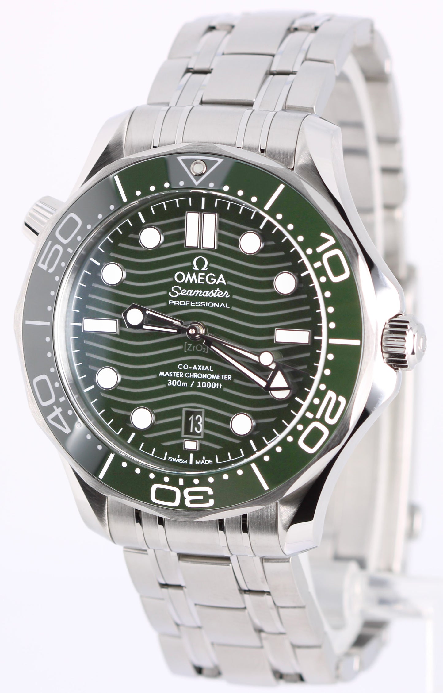 Jan. 2024 PAPERS Omega Seamaster Diver Green 42mm 210.30.42.20.10.001 Watch BOX