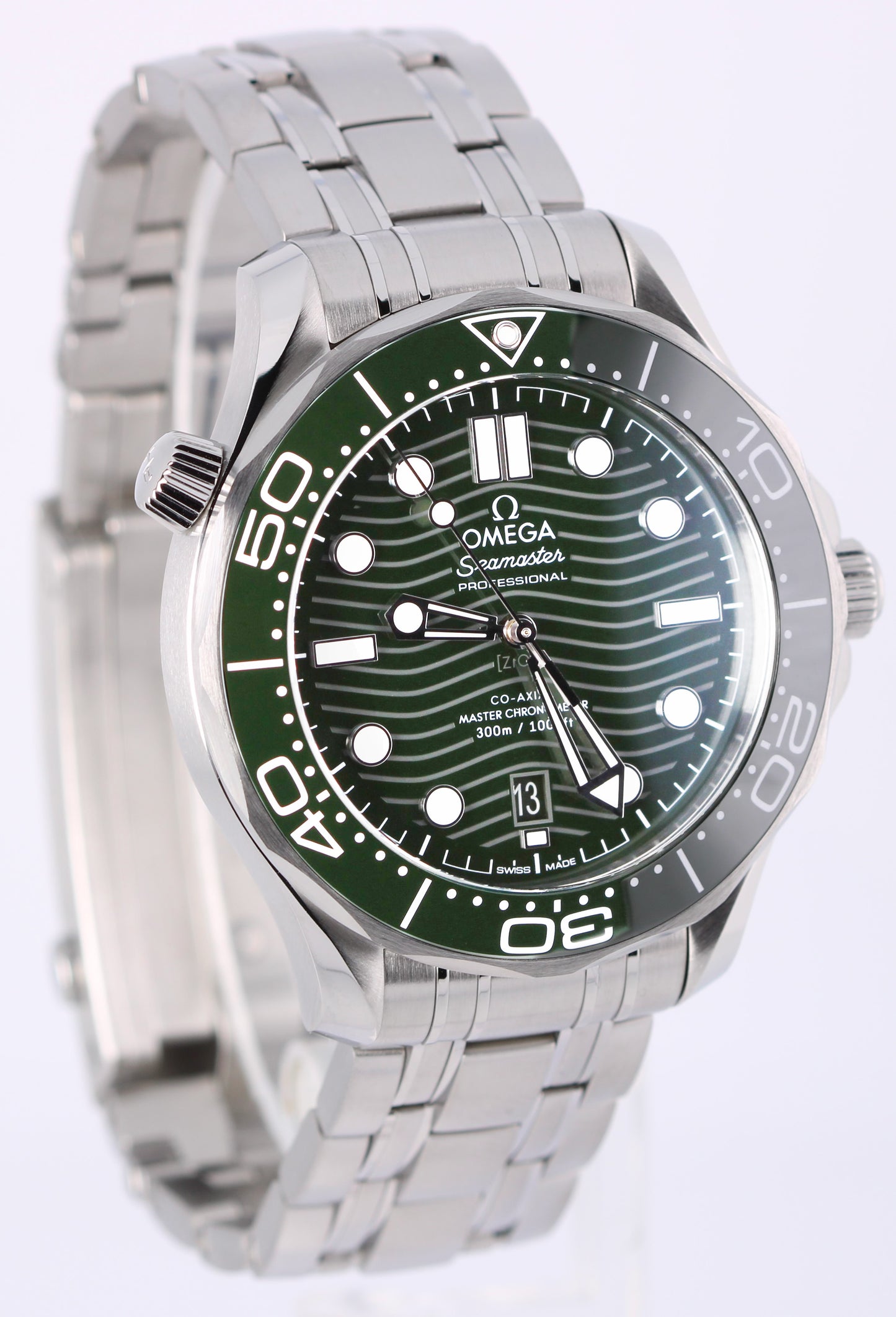 Jan. 2024 PAPERS Omega Seamaster Diver Green 42mm 210.30.42.20.10.001 Watch BOX